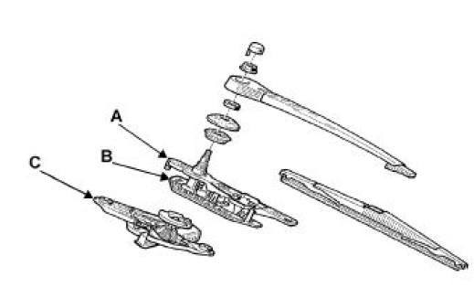 Mécanisme d'essuyage de lunette ouvrante 