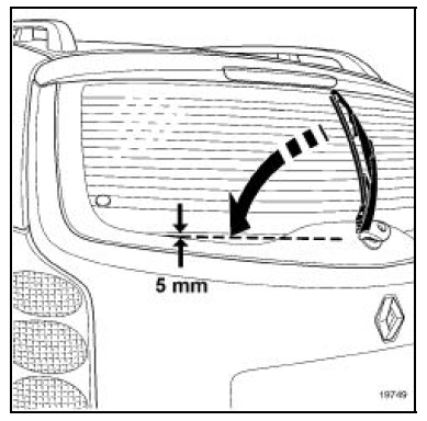 Mécanisme d'essuyage de lunette ouvrante 