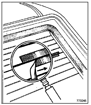 Lunette arrière dégivrante 