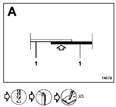 Fermeture de traverse avant de plancher arrière 