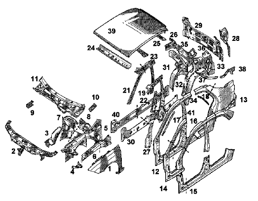 Désignation des pièces (éclaté)