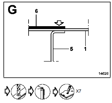 Plancher arrière partie avant 