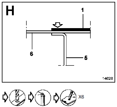 Plancher arrière partie avant 