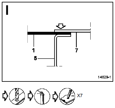 Plancher arrière partie avant 