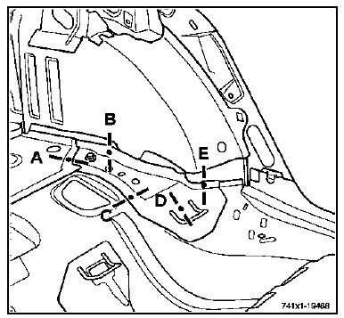 Fermeture latérale de longeron arrière 