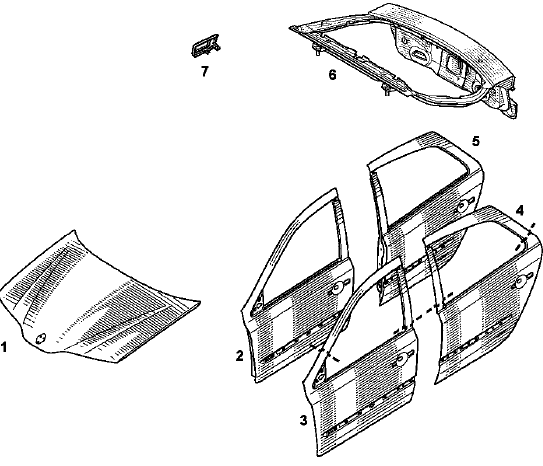 Désignation des pièces (éclaté)