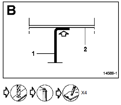 Support bac à batterie 