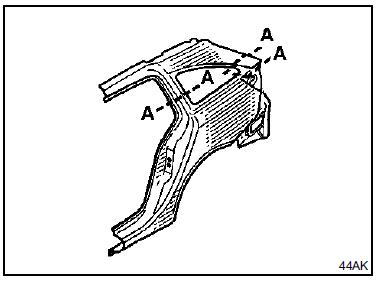 Panneau d'aile arrière 