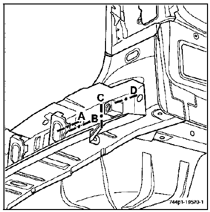 Traverse support absorbeur 