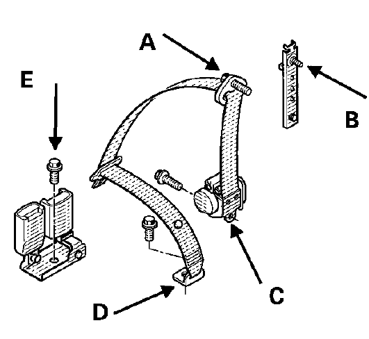 Ceinture de sécurité arrière