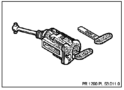 Barillet de porte avant