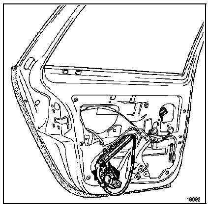 Lève-vitre de porte arrière