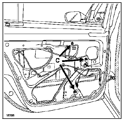 Lève-vitre de porte arrière