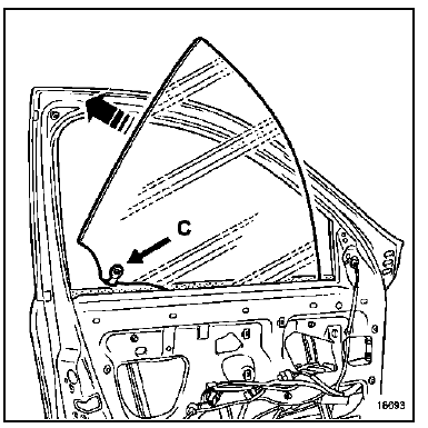 Vitre de porte avant 