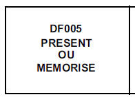 1.DEF : Anomalie électronique interne.