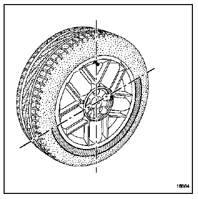 Décollement du talon côté intérieur du pneu