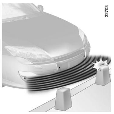 Aide au parking avant (suivant véhicule)