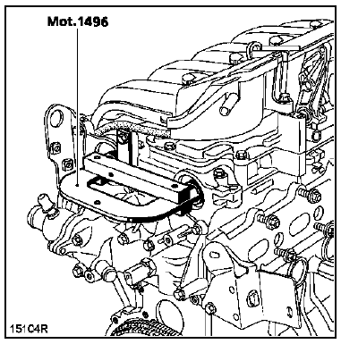 Retirer l'ancien écrou de la poulie, l'ancienne vis