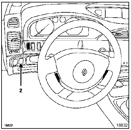 Ouvrir la trappe à fusibles afin de passer la main pour