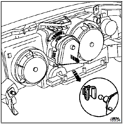 Desserrer la vis de réglage (six tours).