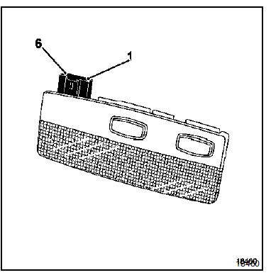 PLAFONNIER ARRIERE version bas de gamme (un