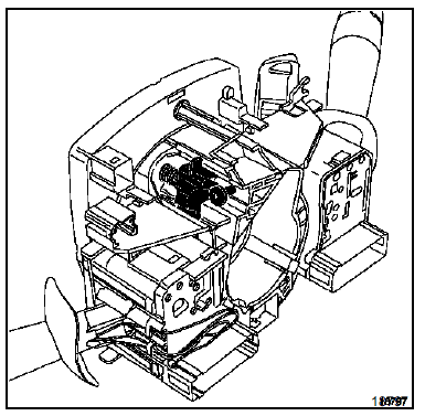 Desserrer la vis puis dégager l'ensemble de la colonne