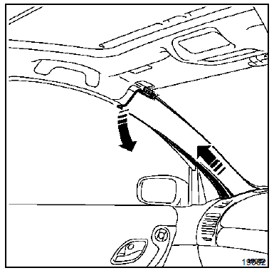 Déposer la planche de bord en dégageant les agrafes.