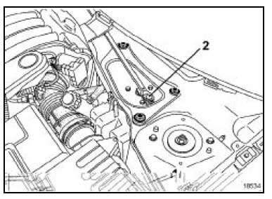 Dégager le moteur d'essuie-vitre.