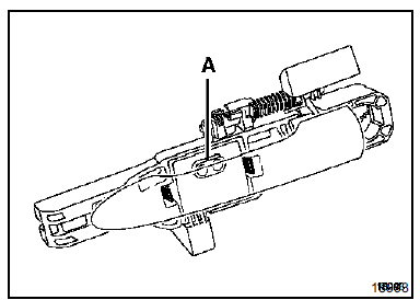 NOTA : pour la dépose de la poignée, consulter le