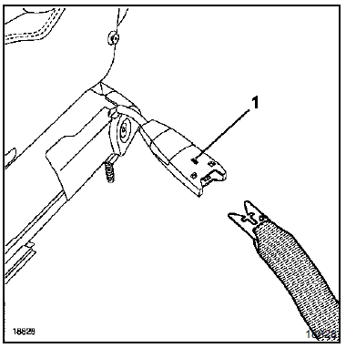 ATTENTION : Lors de la dépose d'un siège, prendre
