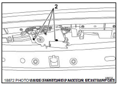 Déposer les vis de fixation (2).
