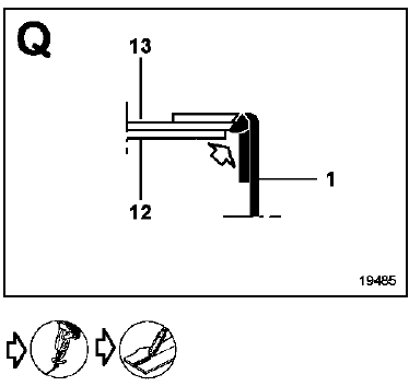 IMPORTANT : la découpe des deux retours de tôle
