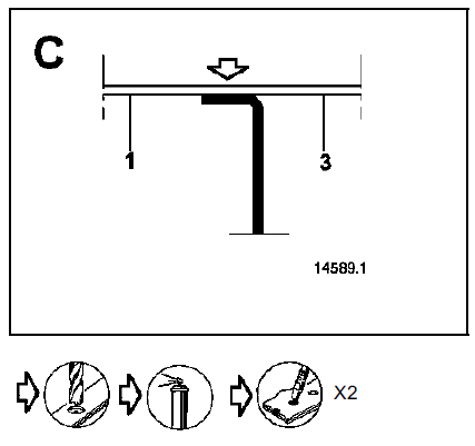 Renfort inférieur de pied extrême arrière