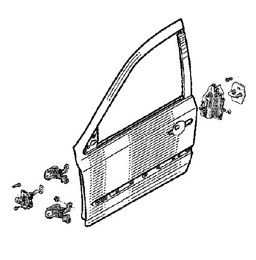NOTA : l'accès aux fixations de charnières sur pied avec une clé