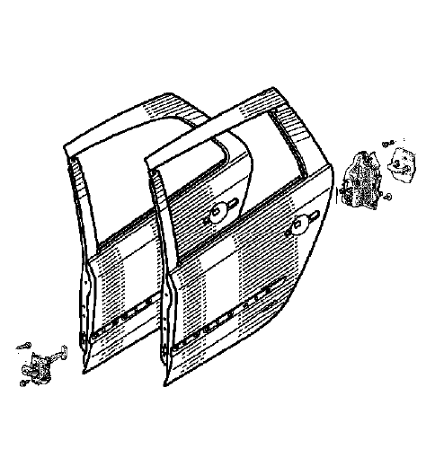 NOTA : pour accéder aux fixations de charnières sur pied, il sera