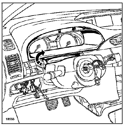 Déclipser la garniture de visière avec la demi-coquille