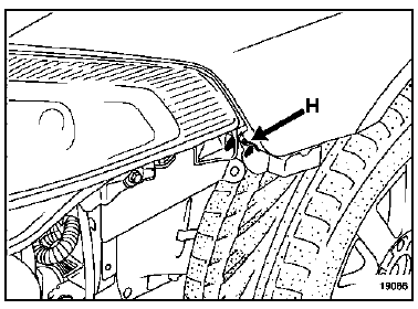 Vérifier le clipsage entre l'agrafe d'indexage d'aile et le