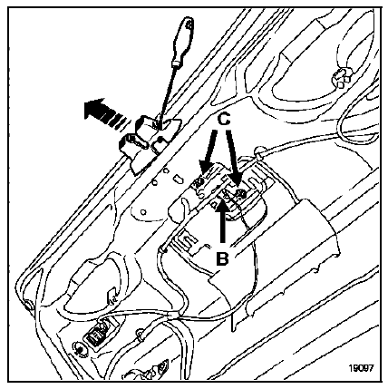déposer le cache-protecteur de serrure.