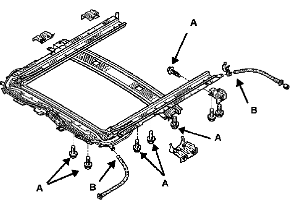 Déposer les douze vis de fixation (A)