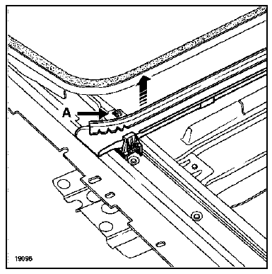 placer le panneau mobile en position entrebâillé.