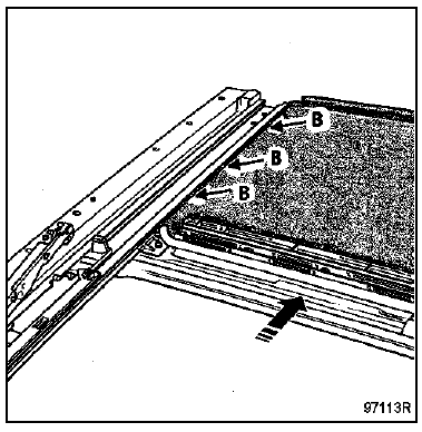 Remonter la traverse d'écoulement d'eau en poussant