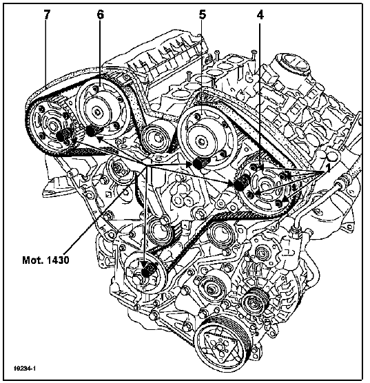 Serrer les vis (1) au couple de 1 daN.m en commençant par le pignon (4)