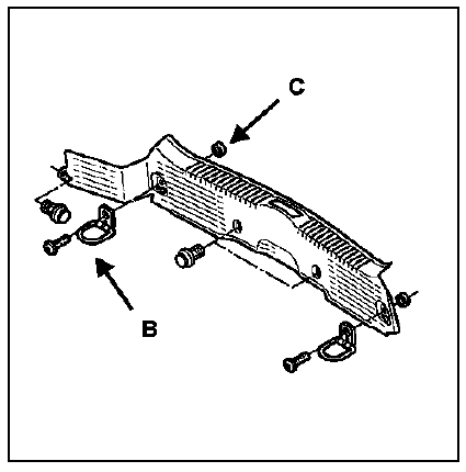 Garniture de jupe arrière