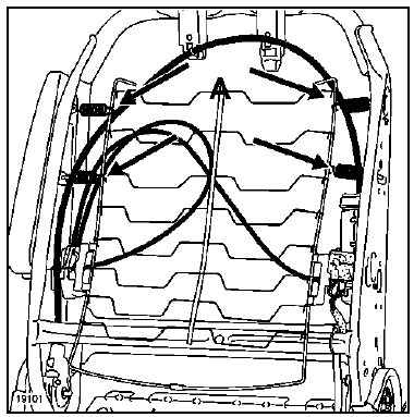 Couper les quatre agrafes de rappel arrière fixées sur