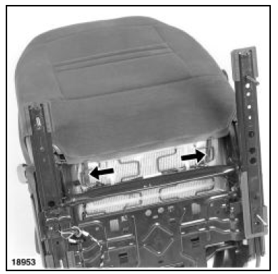 décrocher les deux élastiques de maintien de coiffe du