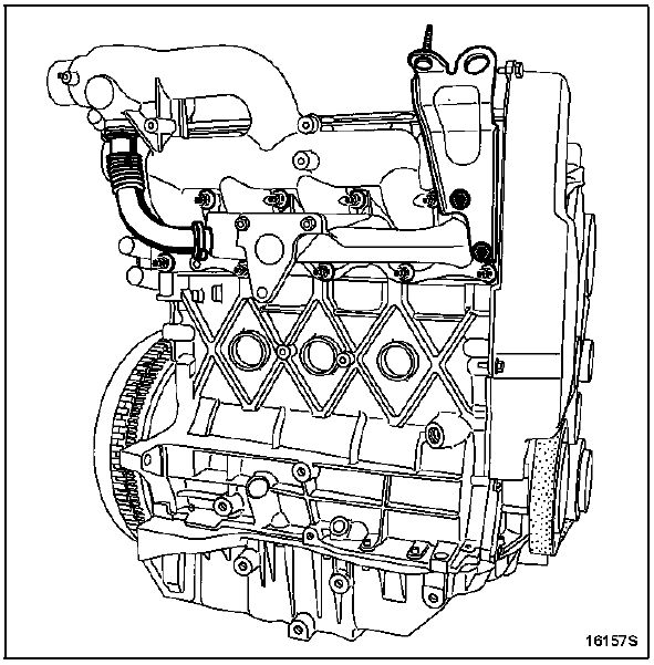 Déposer les écrous fixant les collecteurs.
