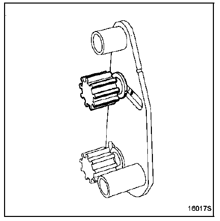 Mettre en lieu et place le pignon denté du