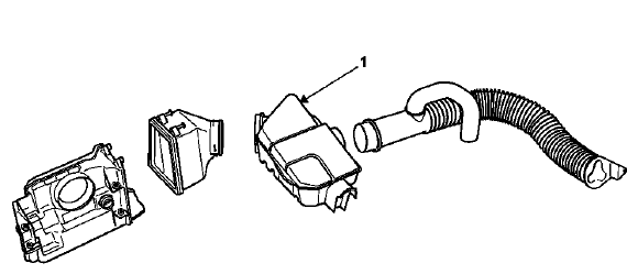 Le circuit d'admission d'air est équipé d'un résonateur d'air (1) permettant