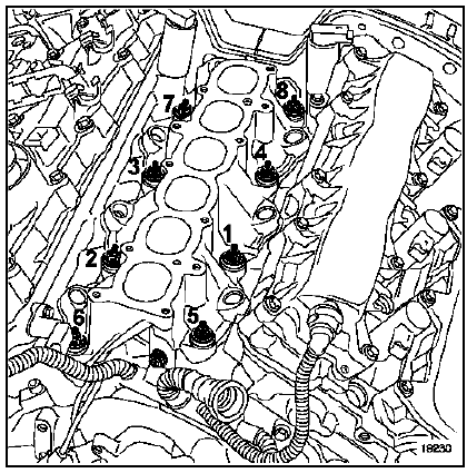 Reposer le collecteur d'admission en effectuant un