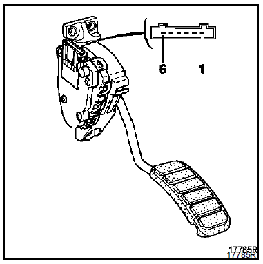 NOTA : un défaut sur le potentiomètre de position